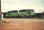 Tied down ballast train